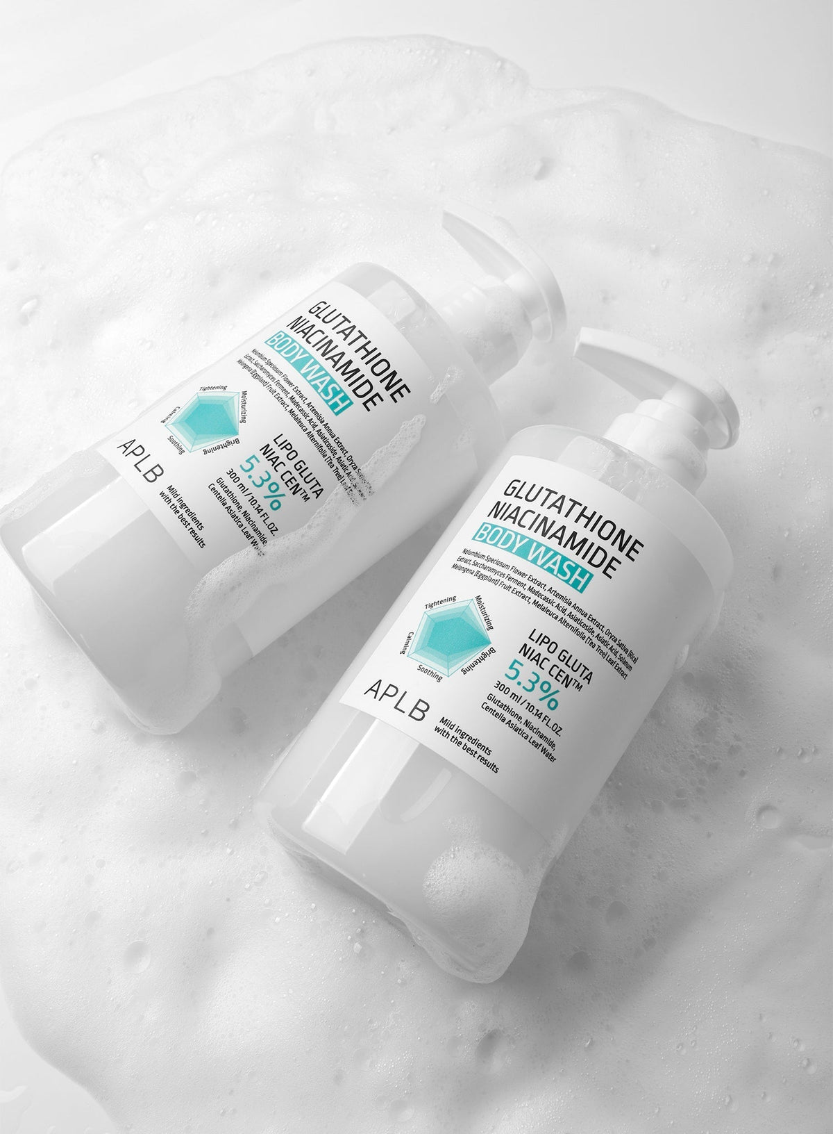 Glutathione Niacinamide Body Wash Duo Set (300ml*2ea)