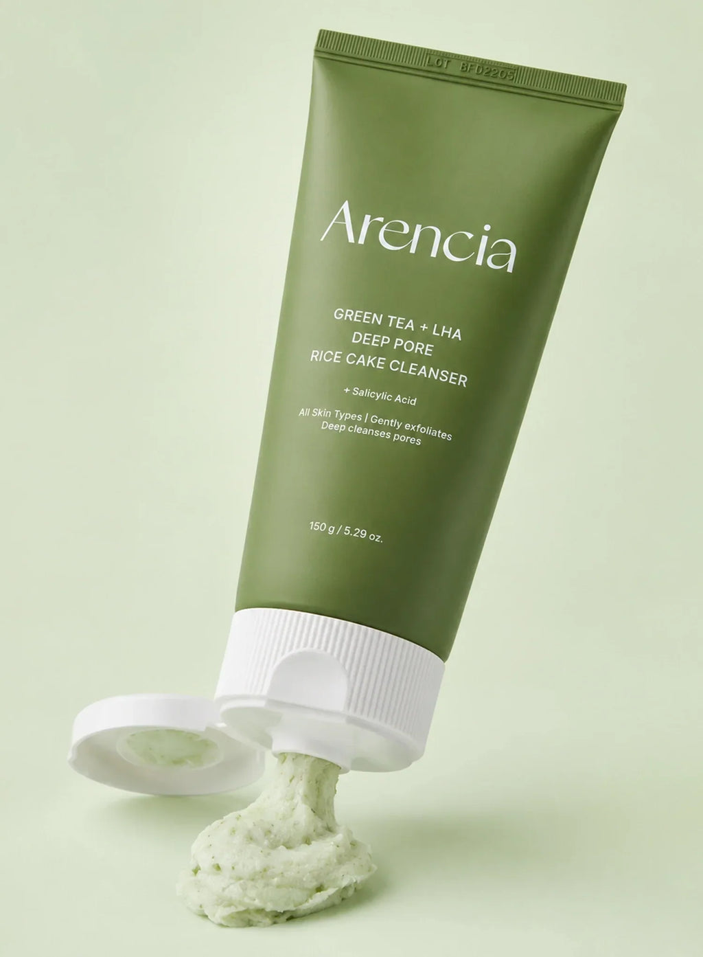 Green Tea + LHA Deep Pore Rice Cake Cleanser (150g)