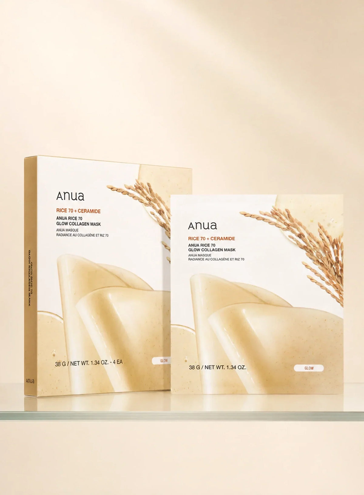 Rice 70 Glow Collagen Mask (38g/4ea)