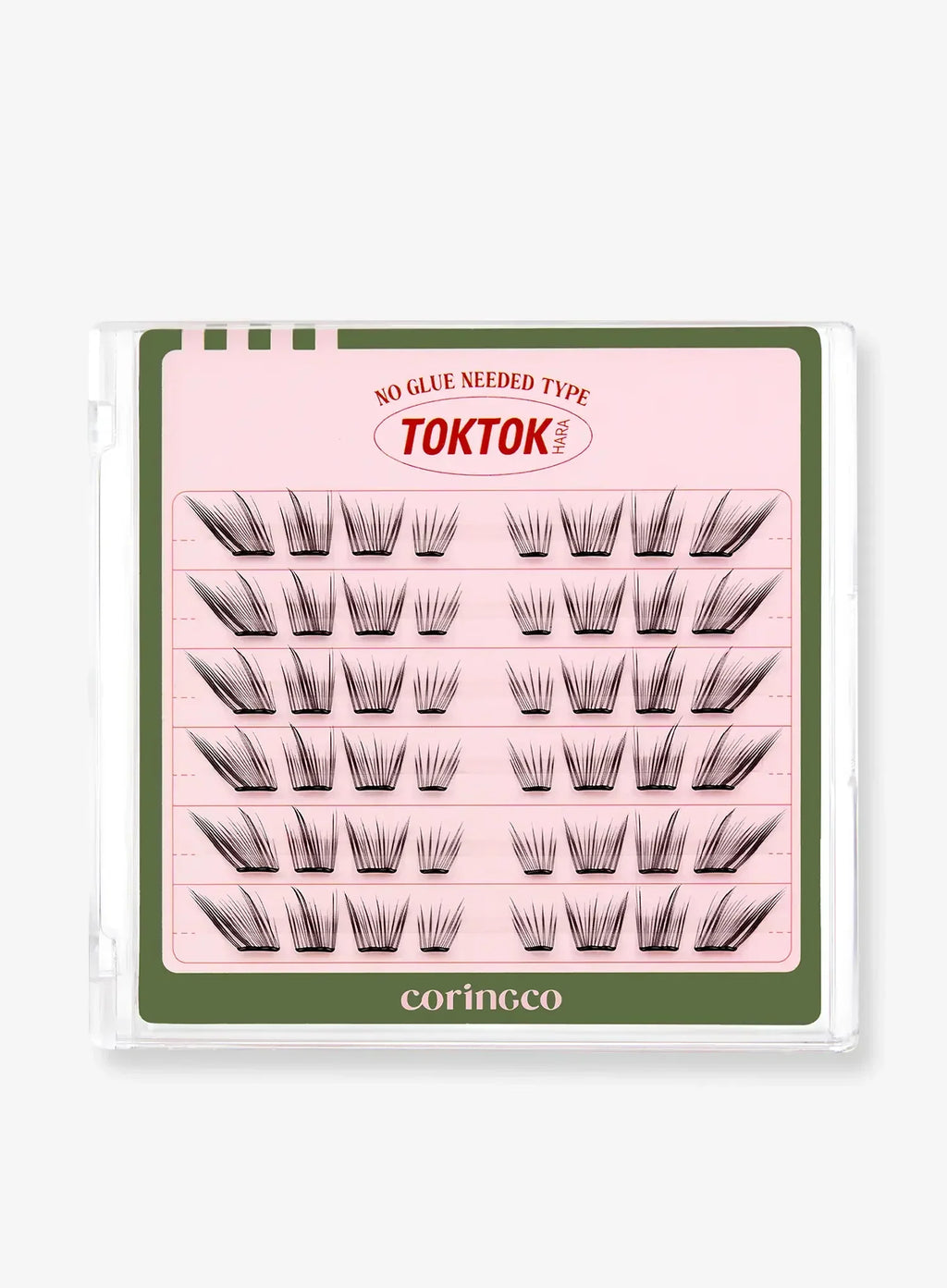 TOKTOKHARA No Glue Eyelash - Light (36pcs-90pcs)