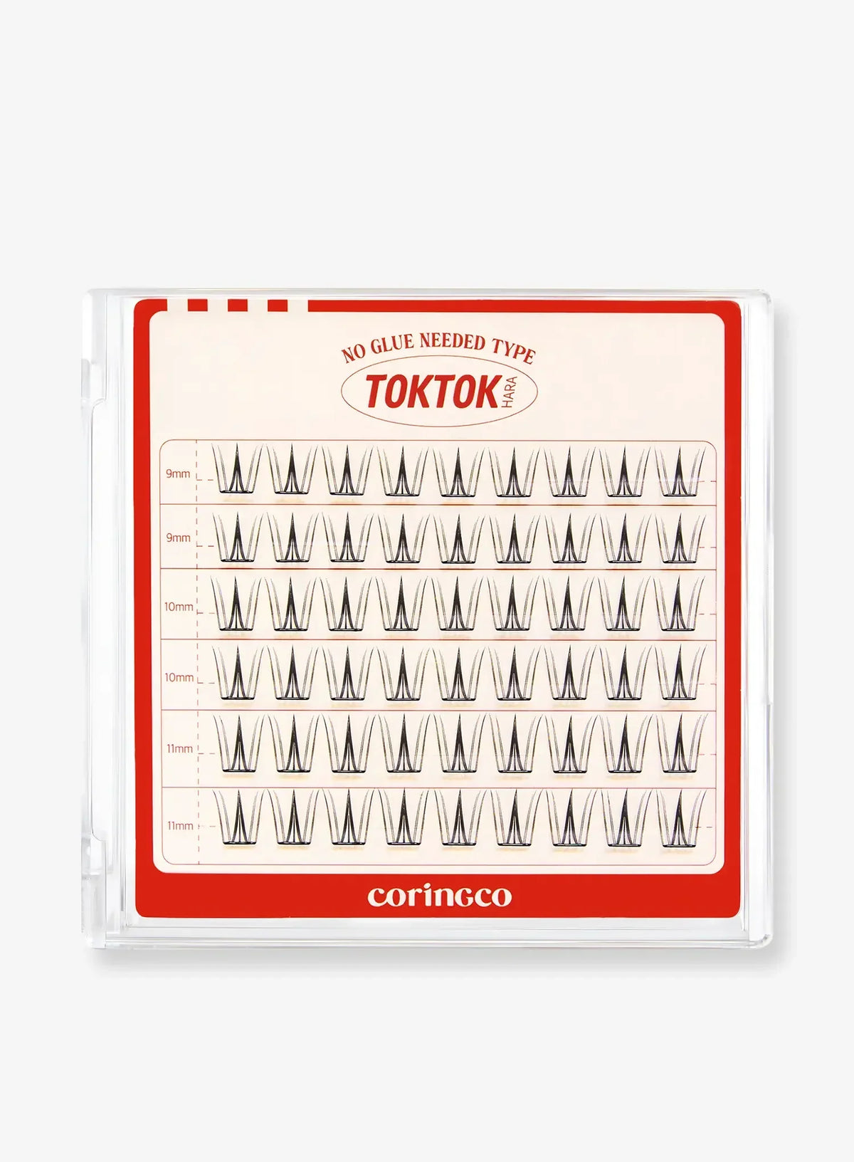 TOKTOKHARA No Glue Eyelash - Light (36pcs-90pcs)
