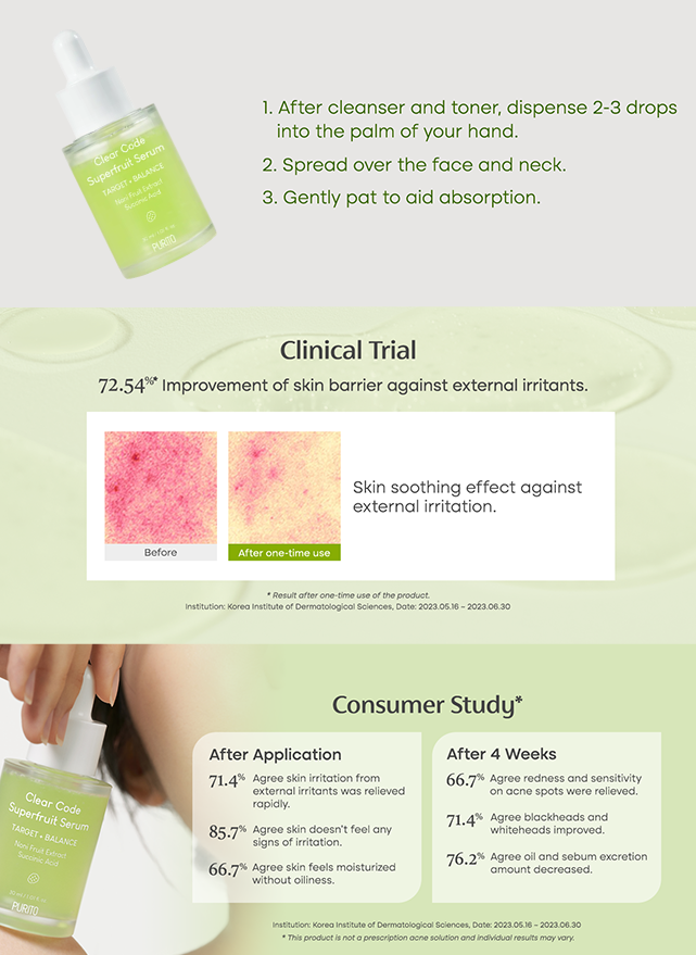 Clear Code Superfruit Serum Trio Set (30ml*3ea)