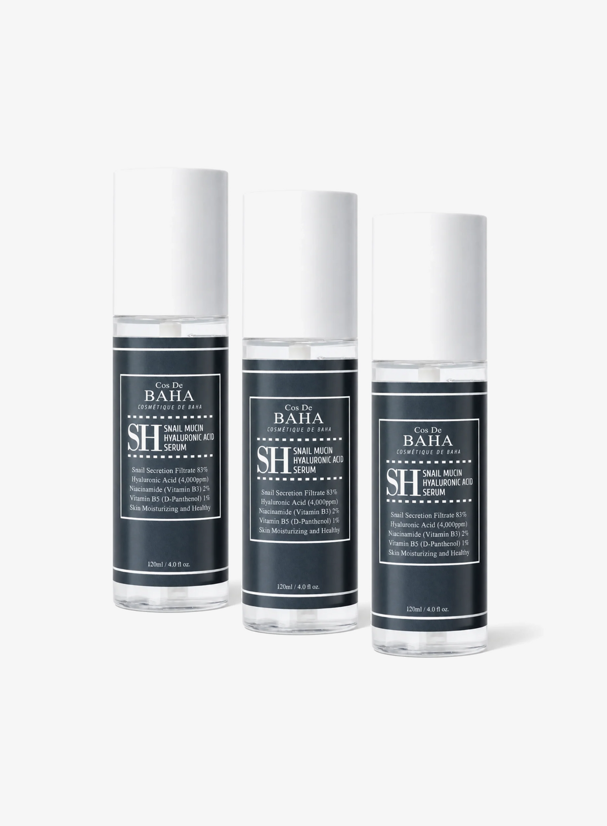 Snail Mucin Hyaluronic Acid Niacinamide Serum Trio Set (120ml*3ea) (SH)