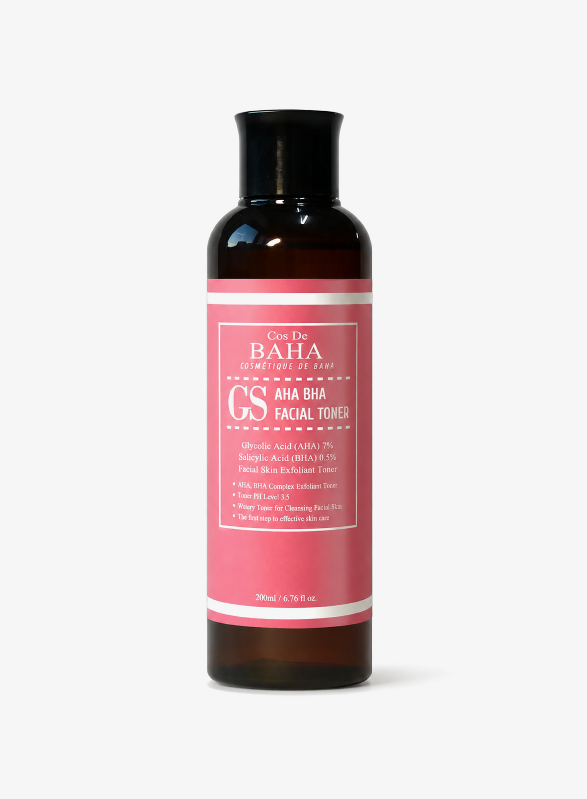 AHA 7% BHA 0.5% Exfoliating Facial Toner 200ml (GS)