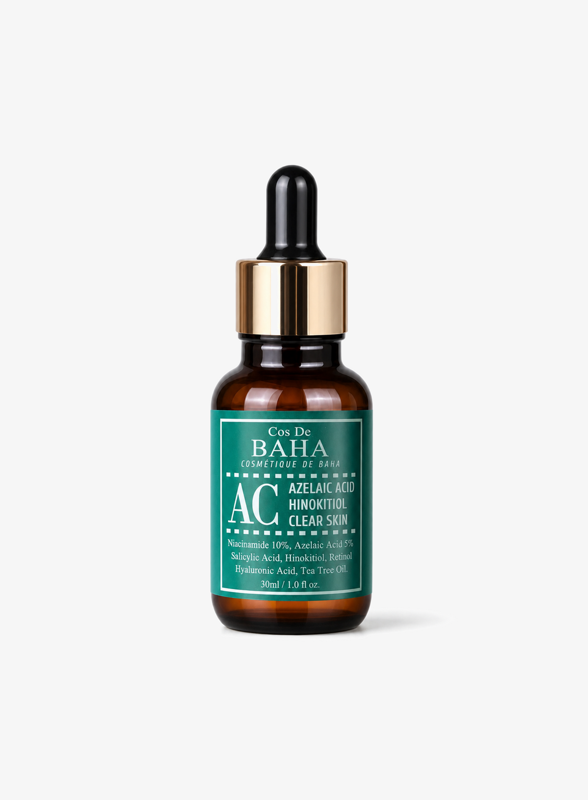 Niacinamide 10% Azelaic Acid 5% Retinol BHA Tea tree Clear Skin Serum 30ml (AC)