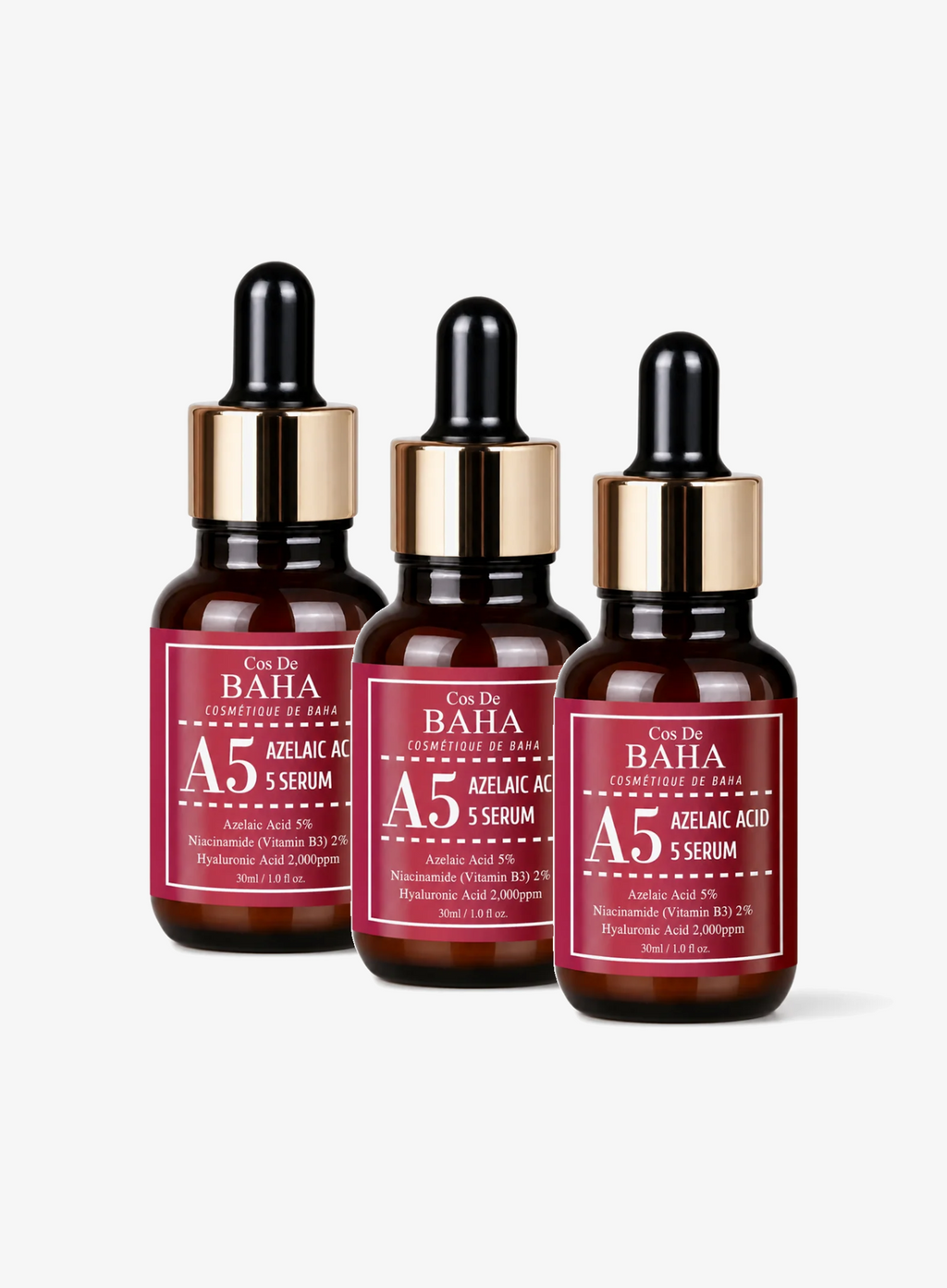 Azelaic Acid 5%, Niacinamide 2% B5 Hyaluronic Acid Serum Trio Set (30ml*3ea) (A5)