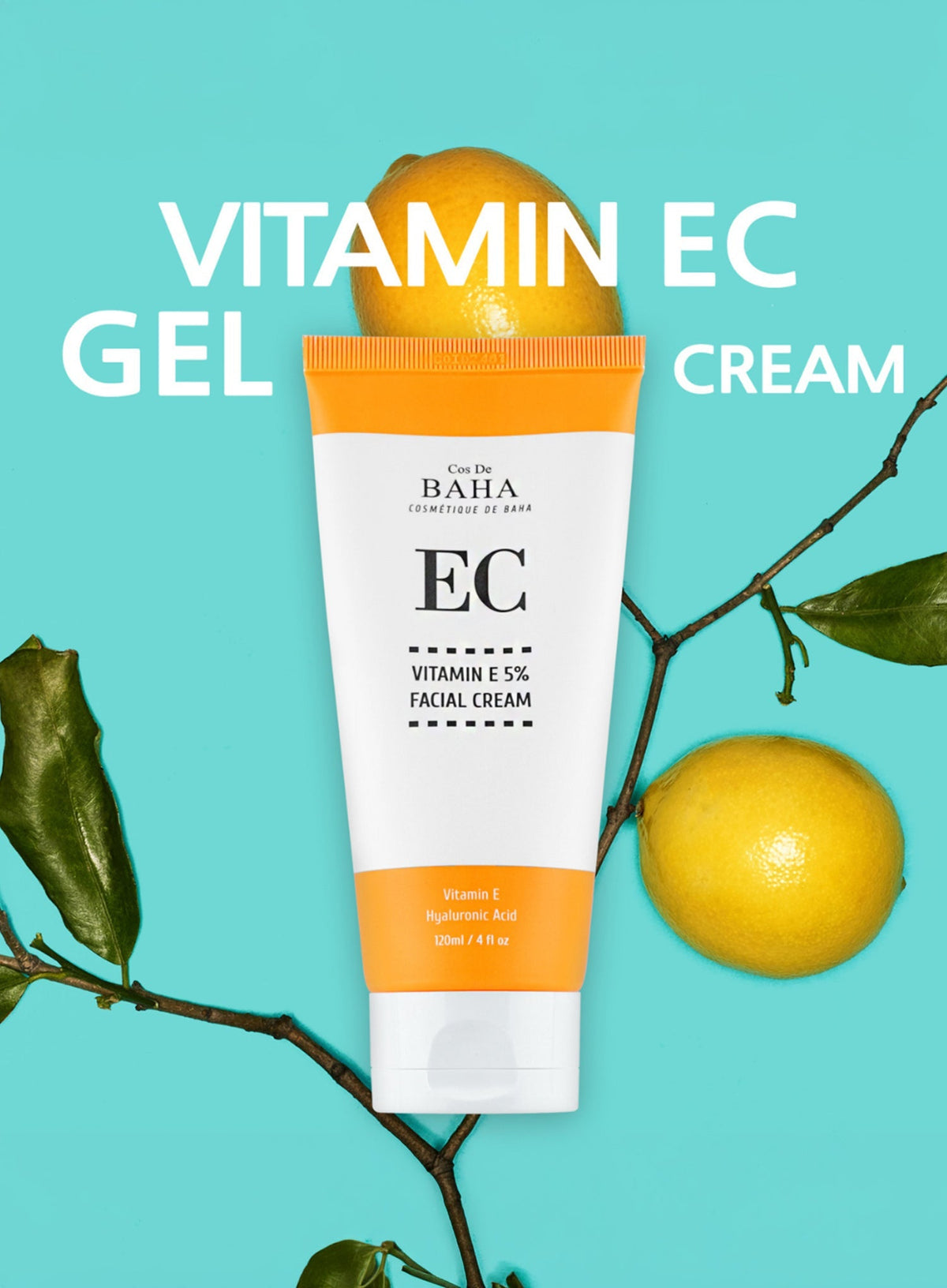 Vitamin E 5% Hyaluronic Acid Niacinamide Facial Cream 120ml (EC120)