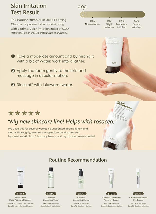 From Green Deep Foaming Cleanser (150ml)