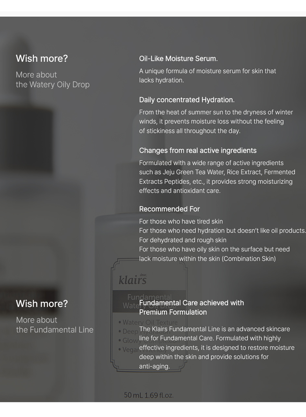 Fundamental Watery Oil Drop (50ml)