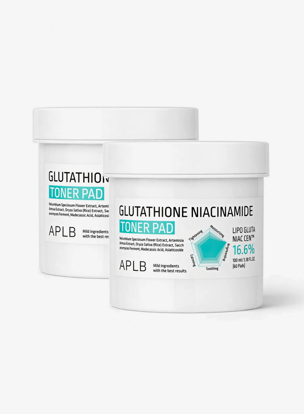 Glutathione Niacinamide Toner Pad Duo Set (60ea*2ea)
