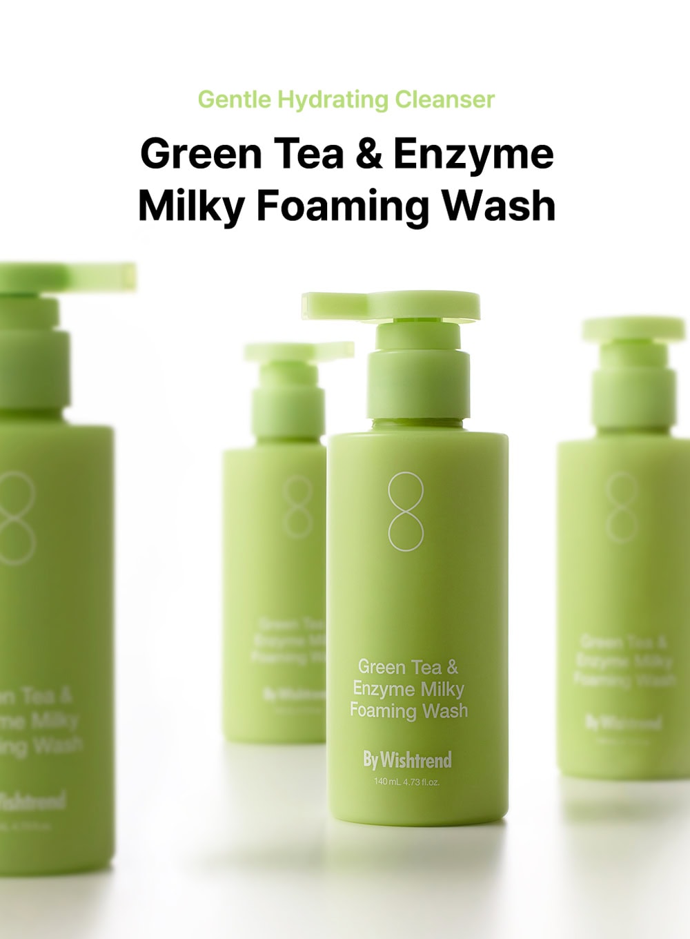 Green Tea & Enzyme Milky Foaming Wash 140ml