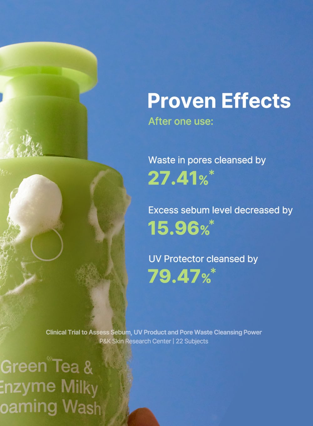 Green Tea & Enzyme Milky Foaming Wash 140ml