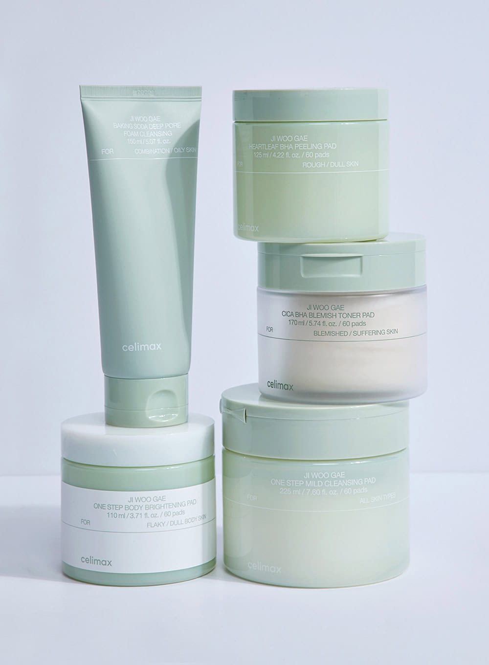 Ji Woo Gae One Step Body Brightening Pad (110ml / 60ea)