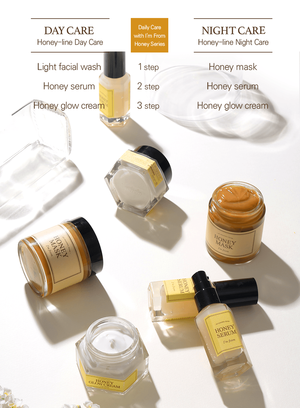 Honey Glow Cream Trio Set (50g*3ea)