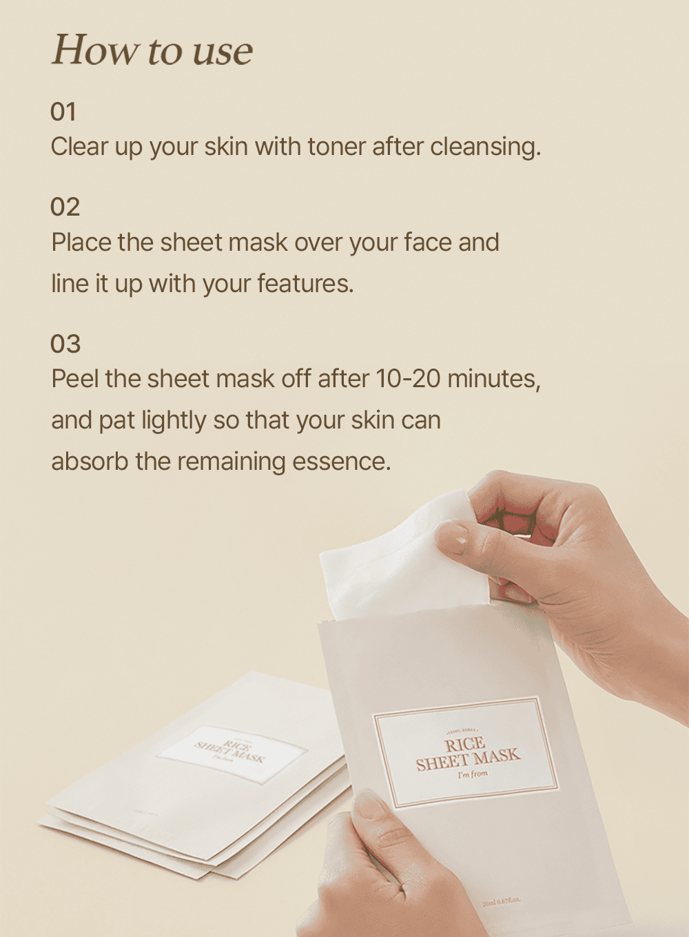 Rice Sheet Mask Set (5ea)