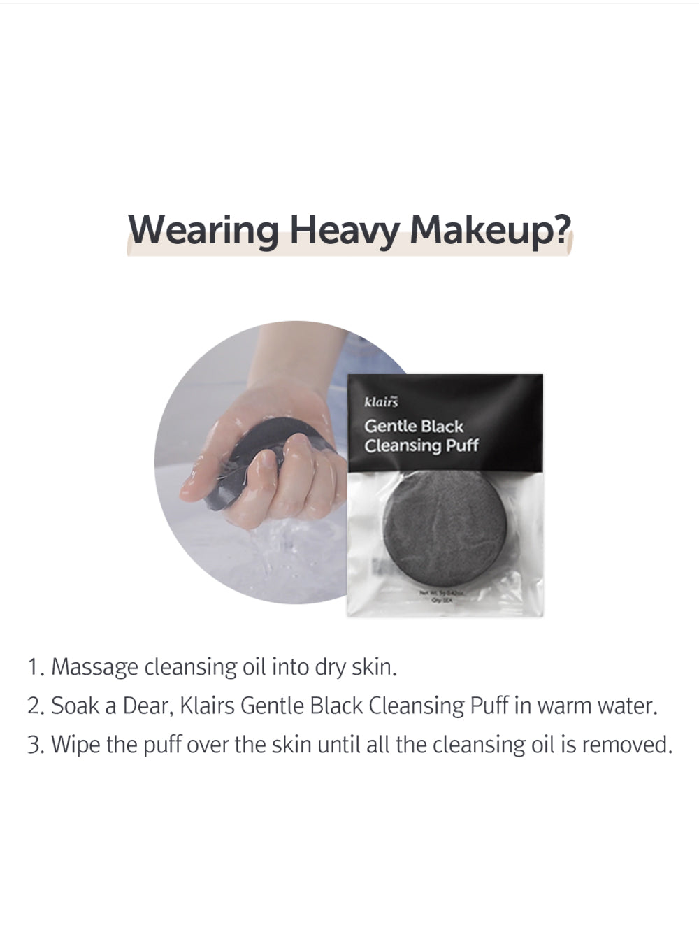 Gentle Black Deep Cleansing Oil (150ml)