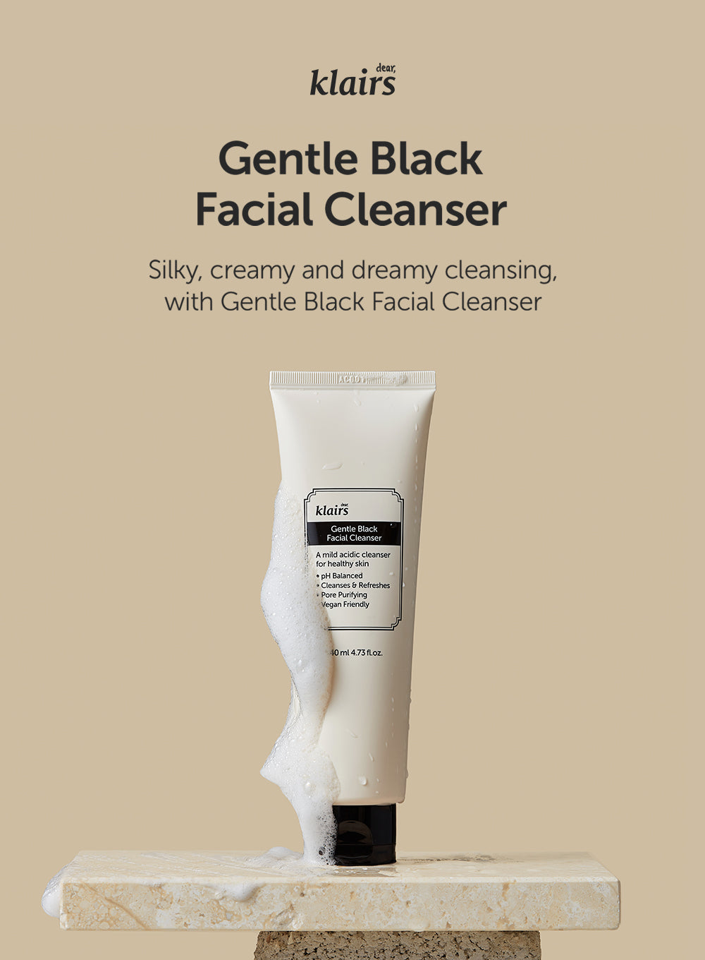 Gentle Black Facial Cleanser Trio Set (140ml*3ea)