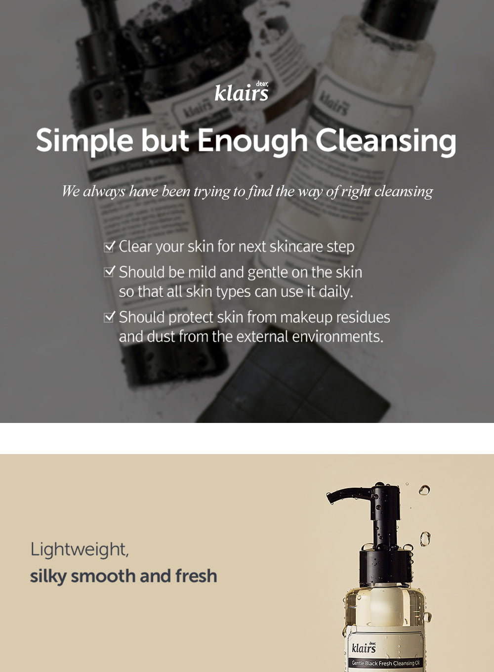 Gentle Black Fresh Cleansing Oil Trio Set (150ml*3ea)