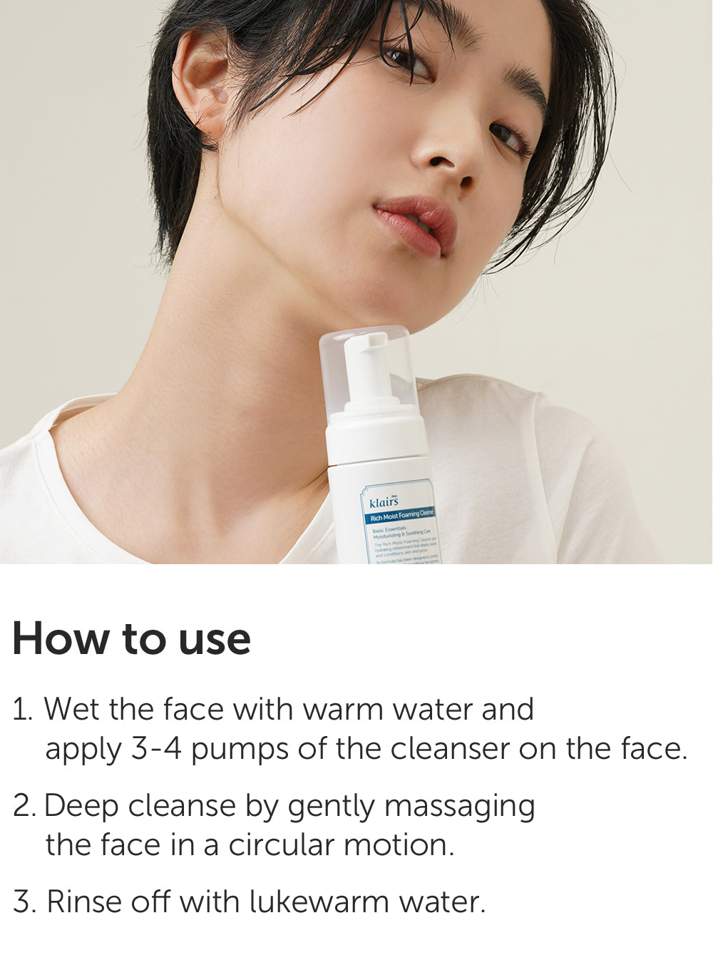 Rich Moist Foaming Cleanser Duo Set (100ml*2ea)