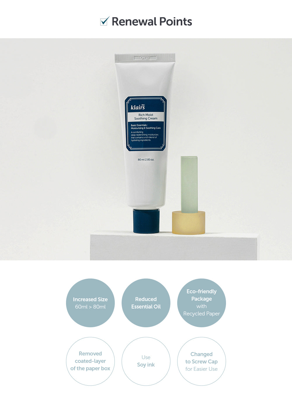 Rich Moist Soothing Cream Duo Set (80g*2ea)