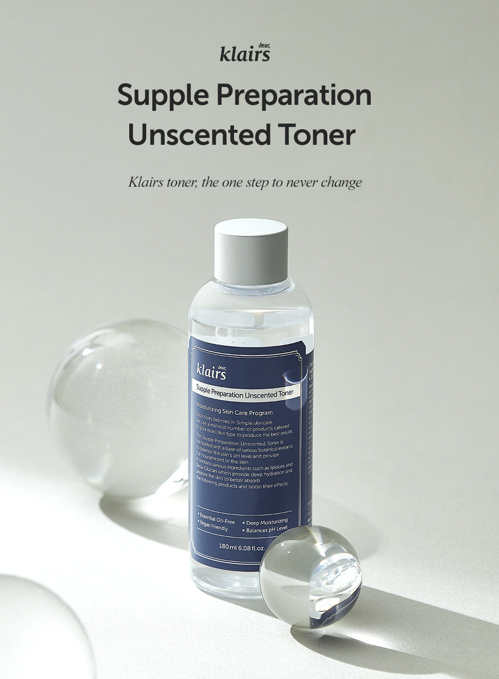 Supple Preparation Unscented Toner Trio Set (180ml*3ea)