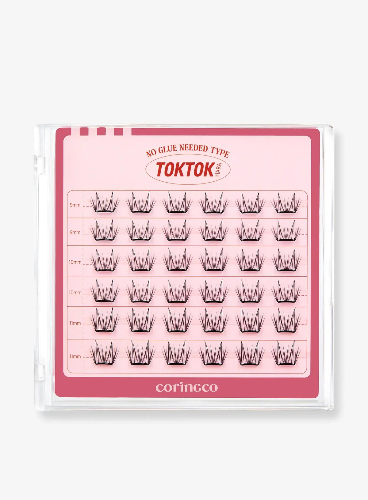 TOKTOKHARA No Glue Eyelash - Light (36pcs-90pcs)