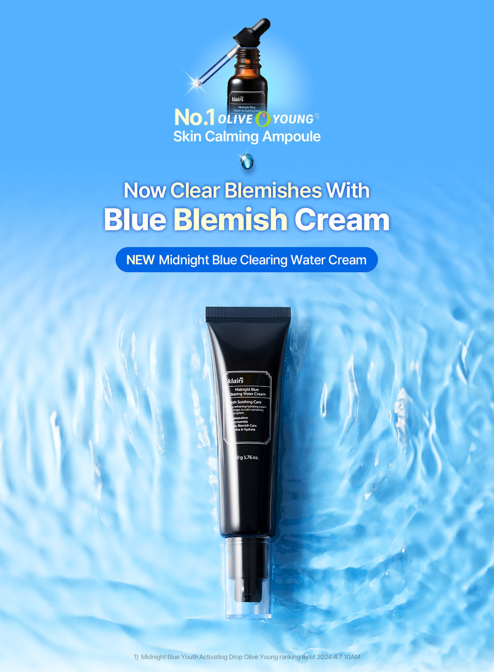 Midnight Blue Clearing Water Cream (50g)