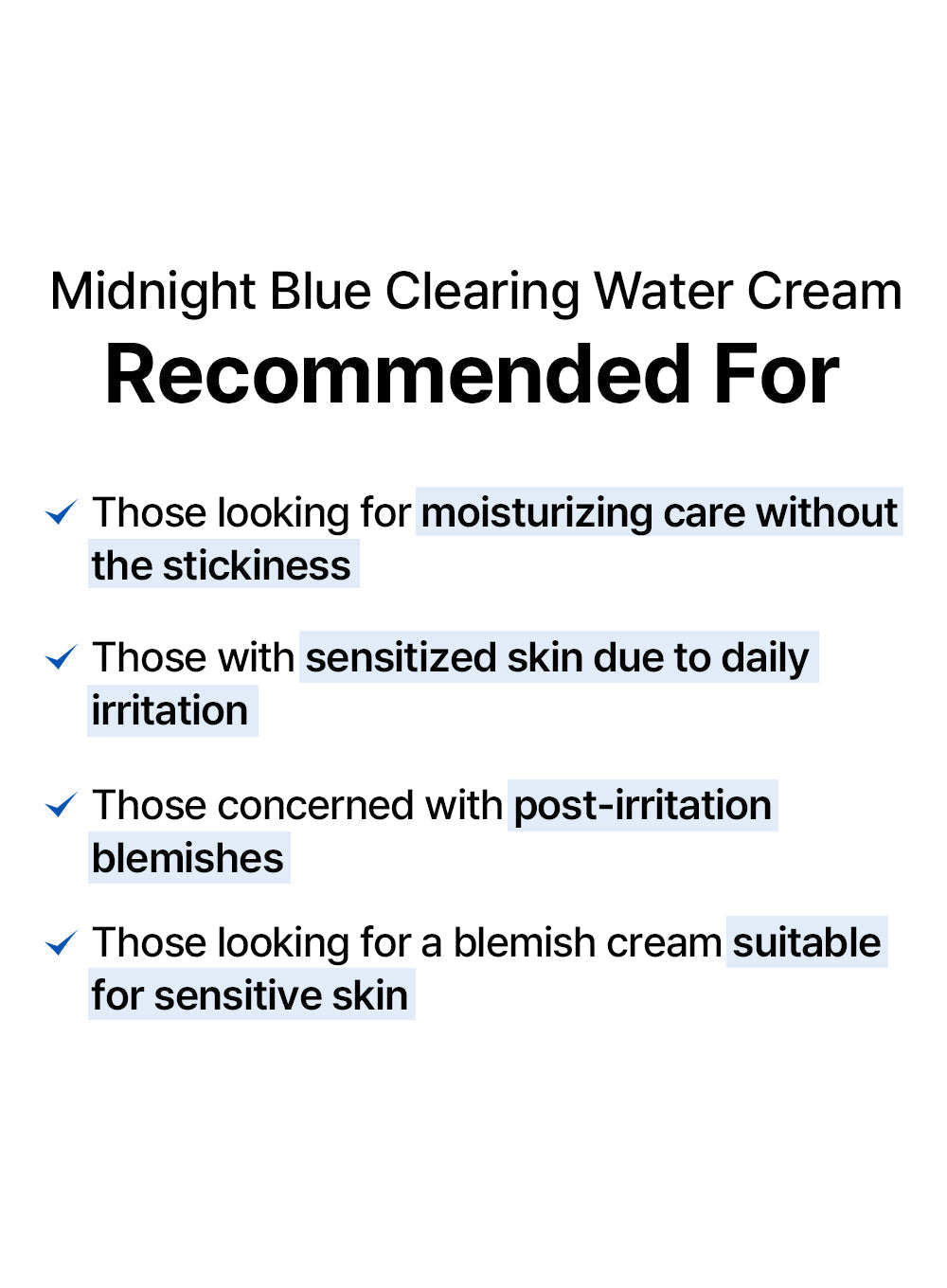Midnight Blue Clearing Water Cream Trio Set (50g*3ea)