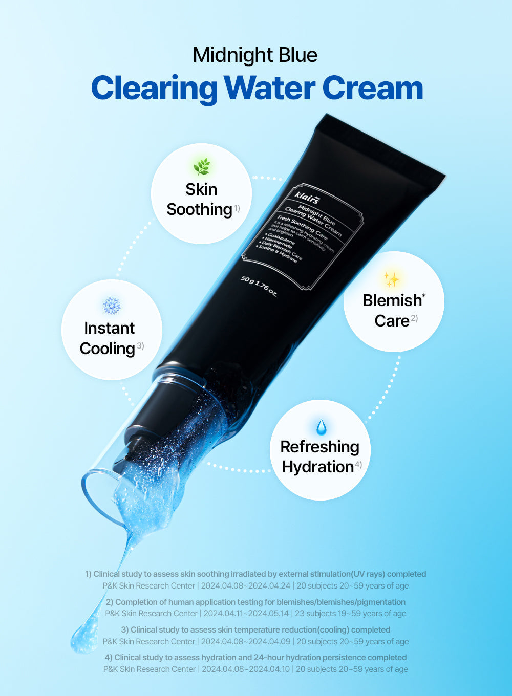 Midnight Blue Clearing Water Cream (50g)
