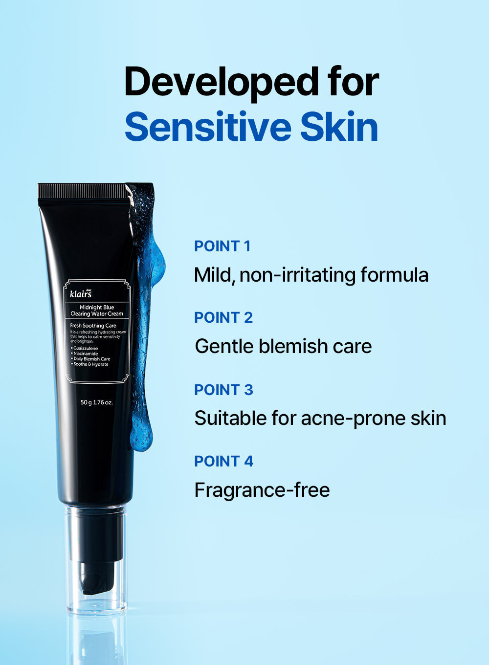 Midnight Blue Clearing Water Cream (50g)