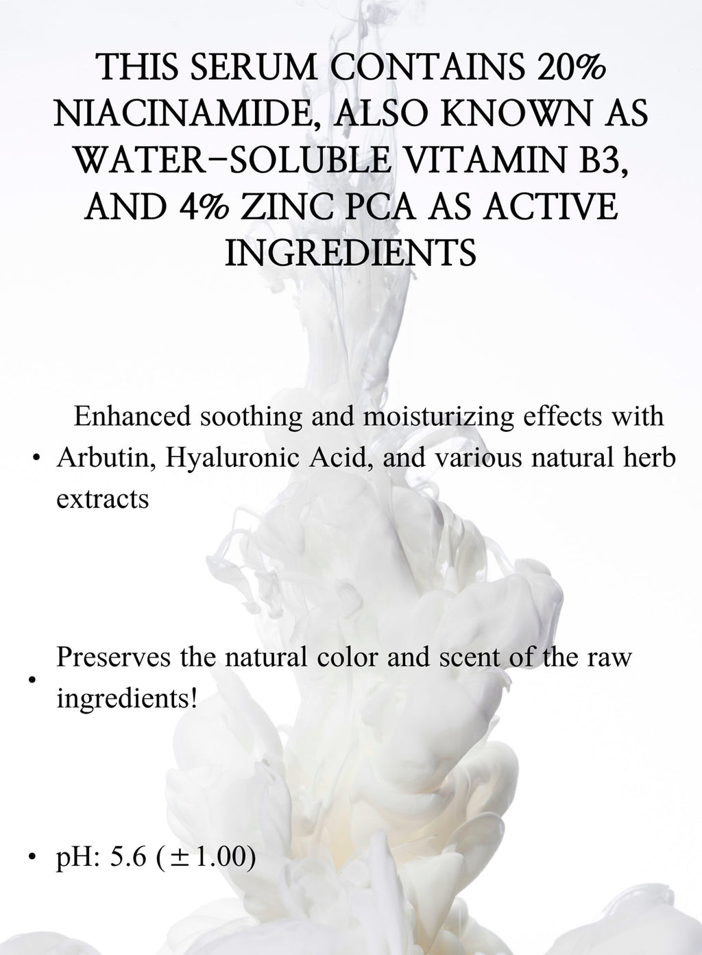 Niacinamide 20% Zinc PCA 4% Arbutin Hyaluronic Acid Serum 30ml (NZ)