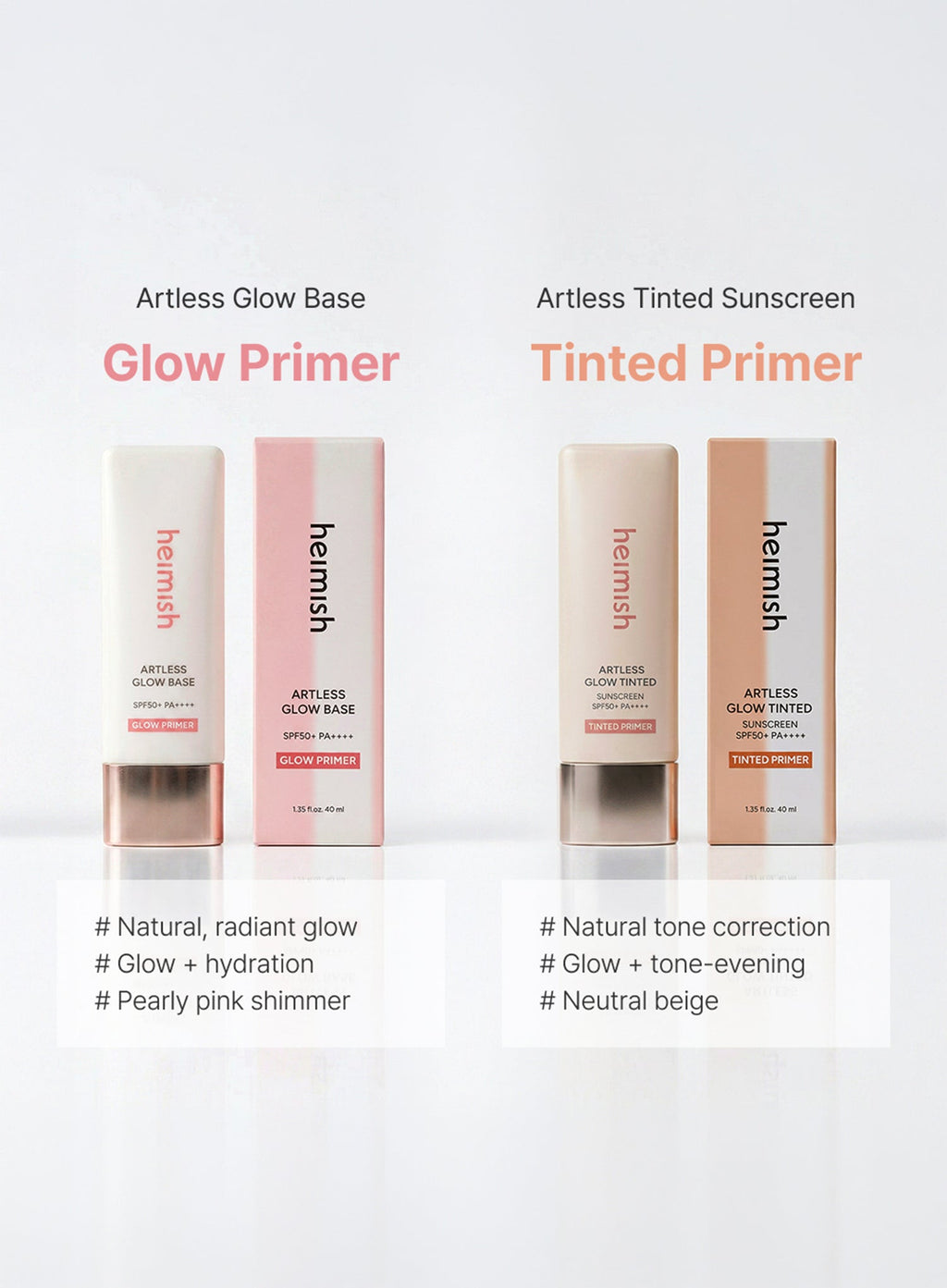 Artless Glow Base (SPF50+ PA+++) (40ml)
