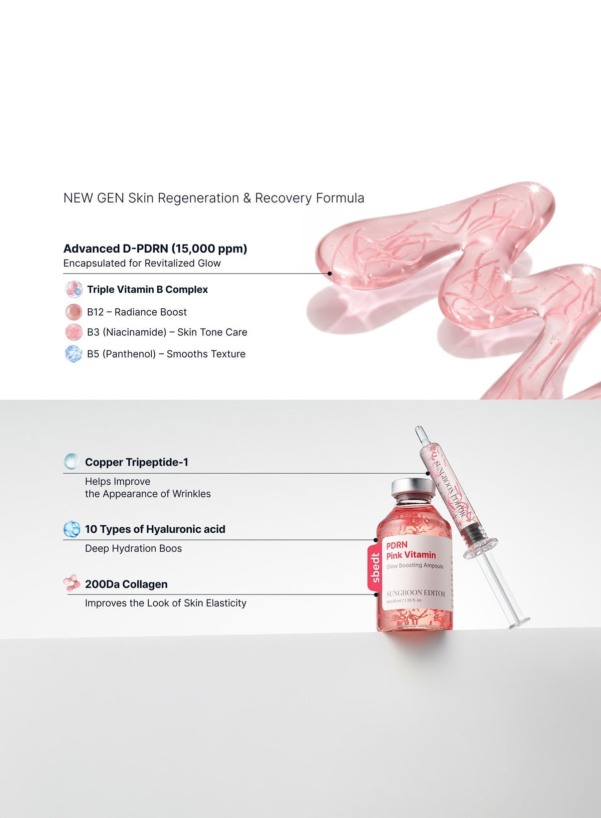 [Toy Story Edition] PDRN Pink Vitamin Glow Boosting Ampoule (+Random Sticker) (40ml)