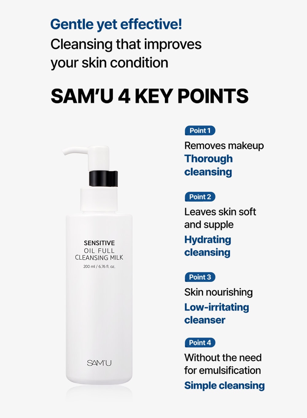 Sensitive Oil Full Cleansing Milk (200ml)