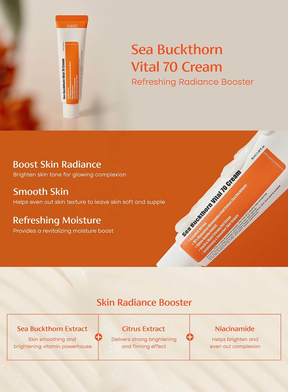 Sea Buckthorn Vital 70 Cream (50ml)