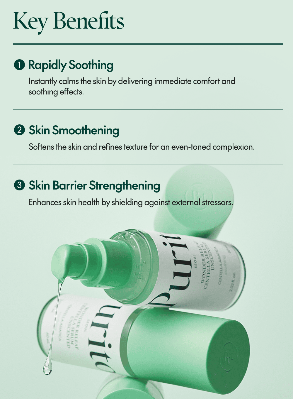 Wonder Releaf Centella Serum Unscented Trio Set (60ml*3ea)
