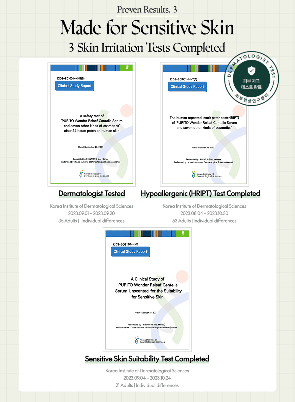 Wonder Releaf Centella Serum Unscented (mini) Trio Set (15ml*3ea)