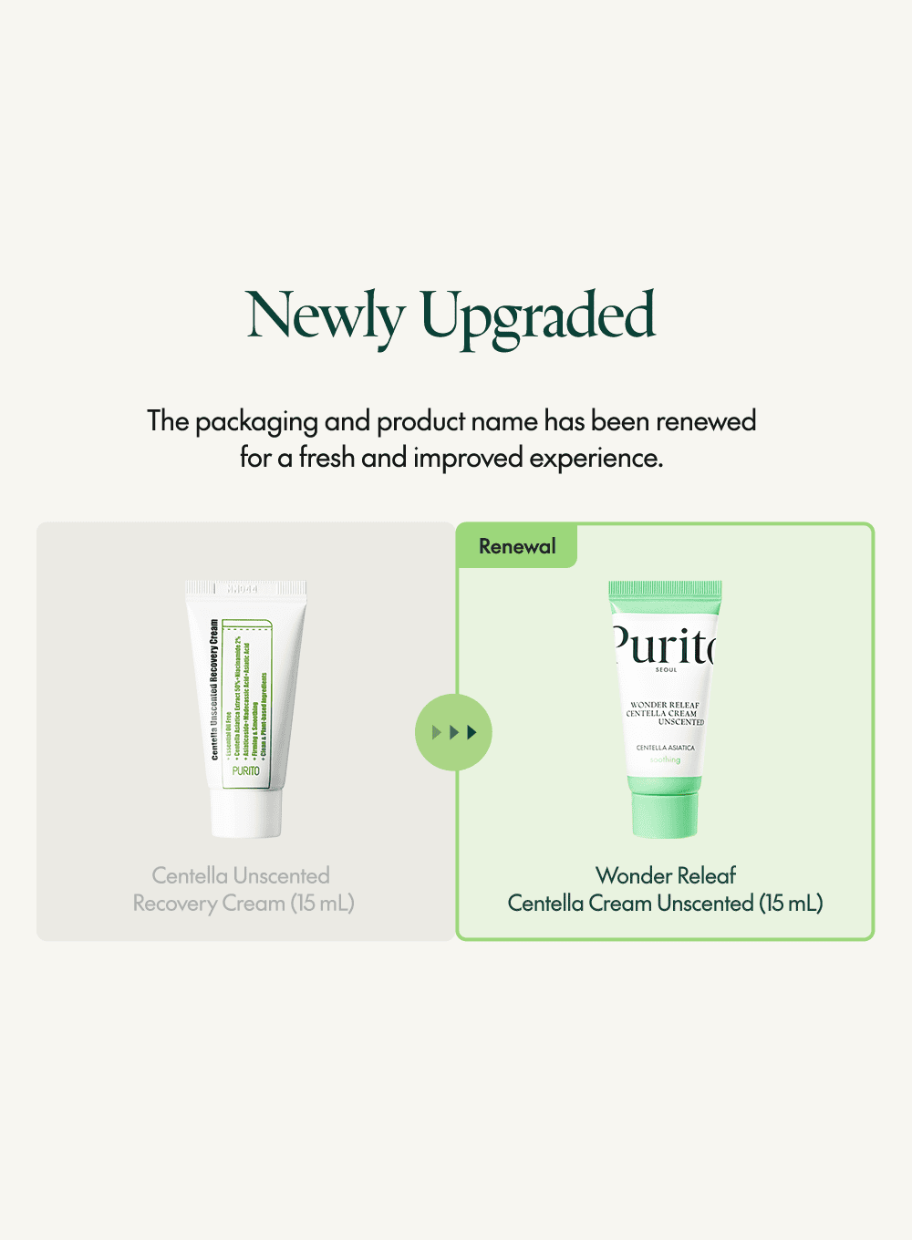 Wonder Releaf Centella Cream Unscented (mini) Duo Set (15ml*2ea)