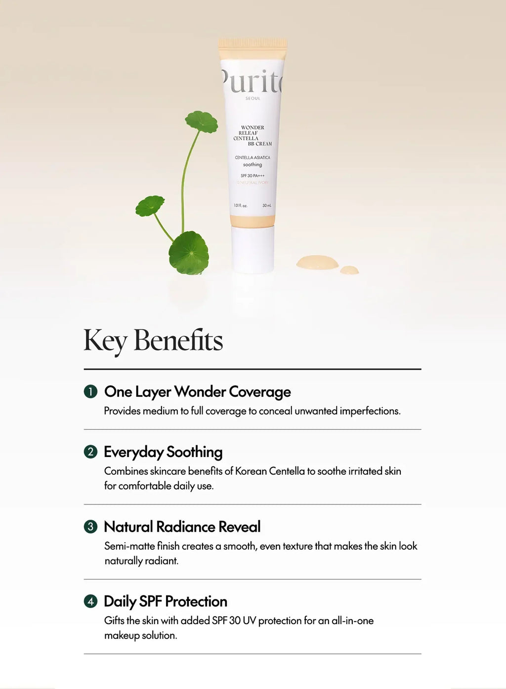 Wonder Releaf Centella BB Cream (30ml)