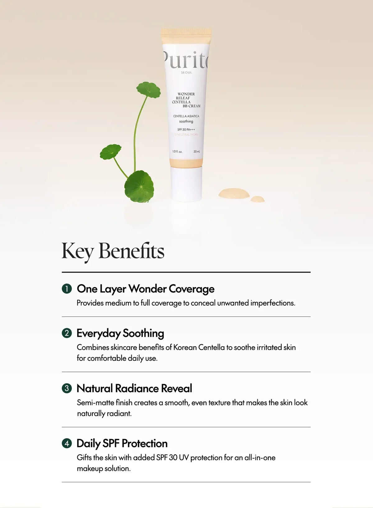 Wonder Releaf Centella BB Cream (30ml)