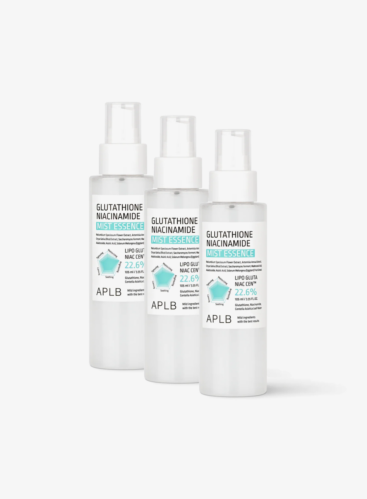 Glutathione Niacinamide Mist Essence Trio Set (105ml*3ea)