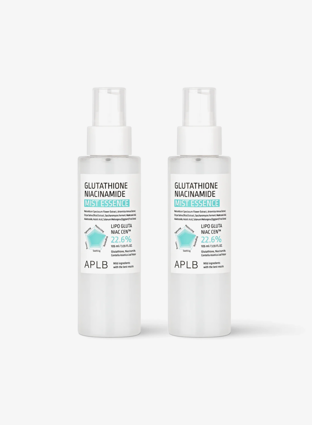 Glutathione Niacinamide Mist Essence Duo Set (105ml*2ea)