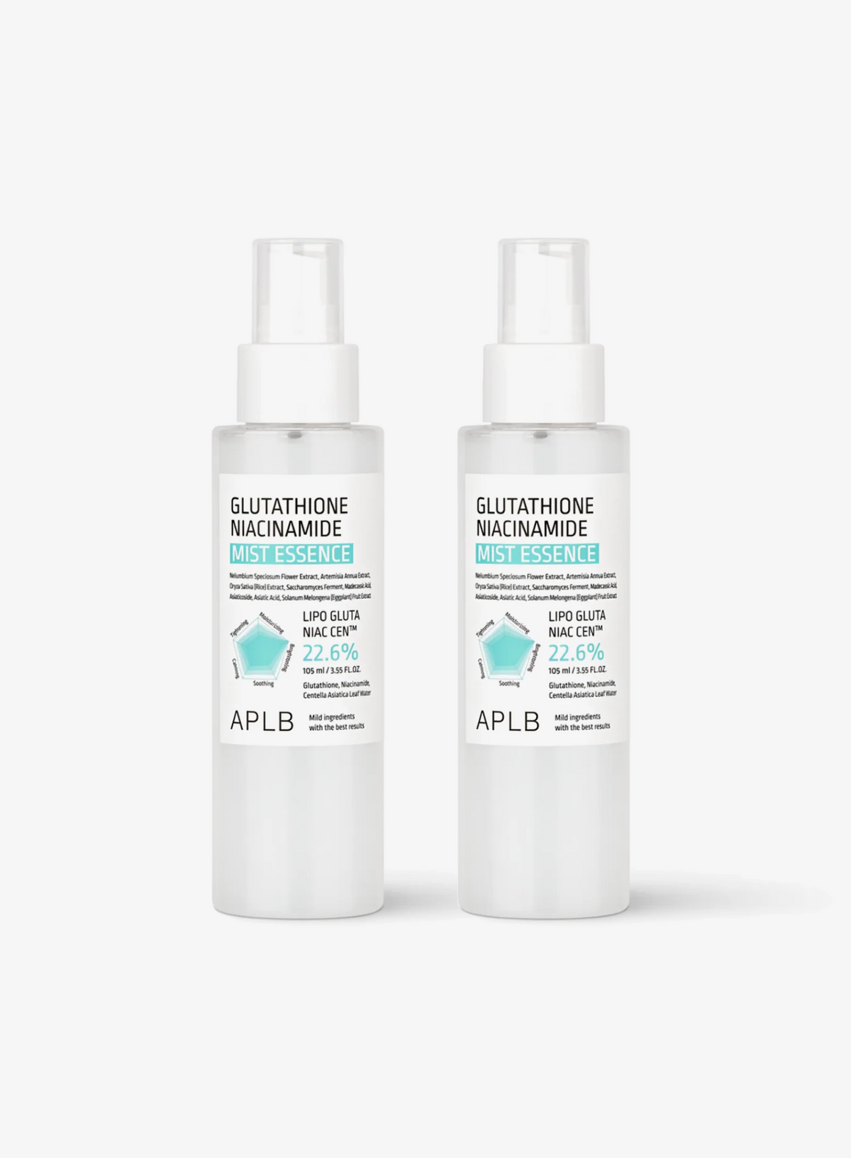 Glutathione Niacinamide Mist Essence Duo Set (105ml*2ea)