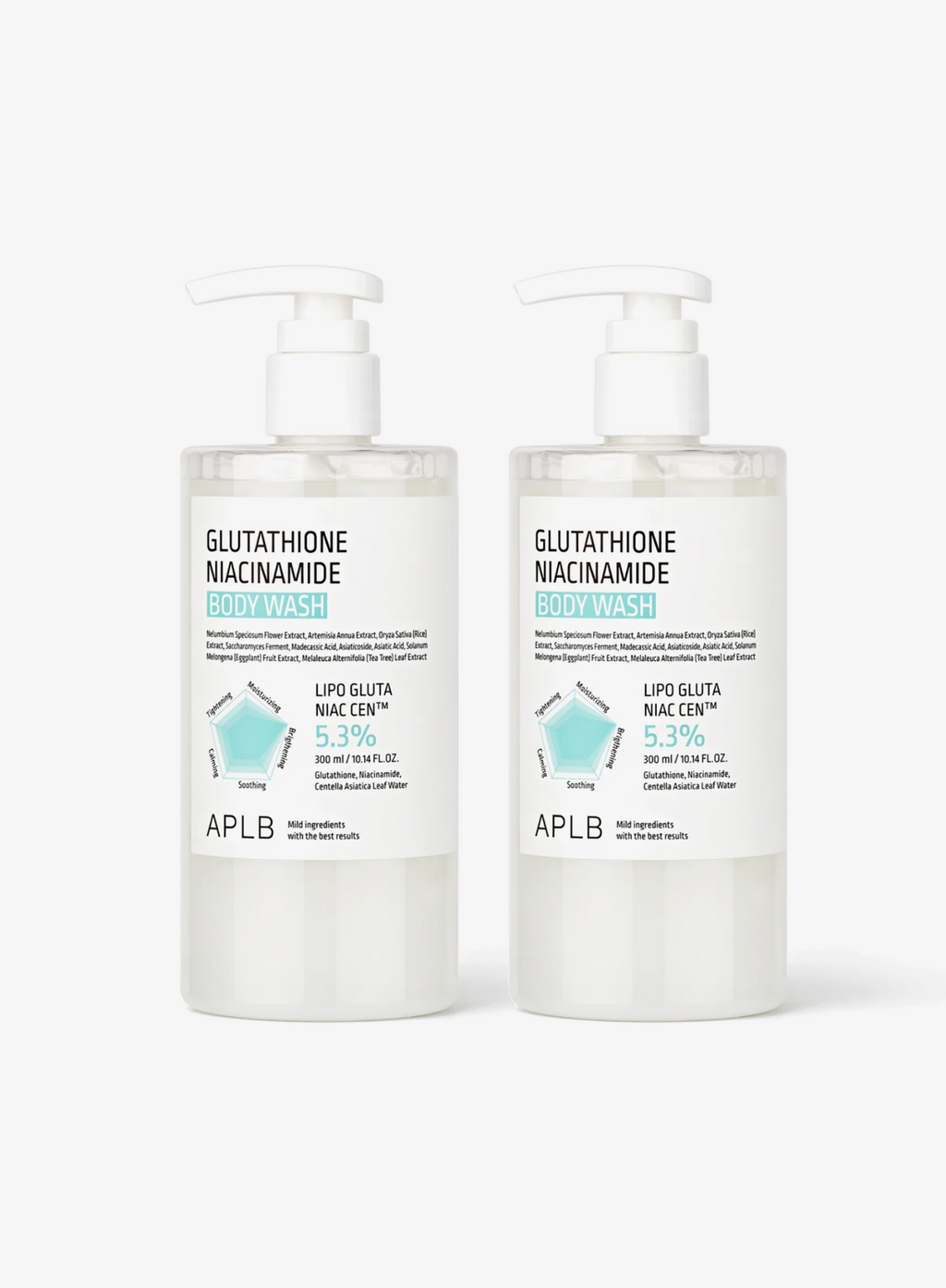Glutathione Niacinamide Body Wash Duo Set (300ml*2ea)
