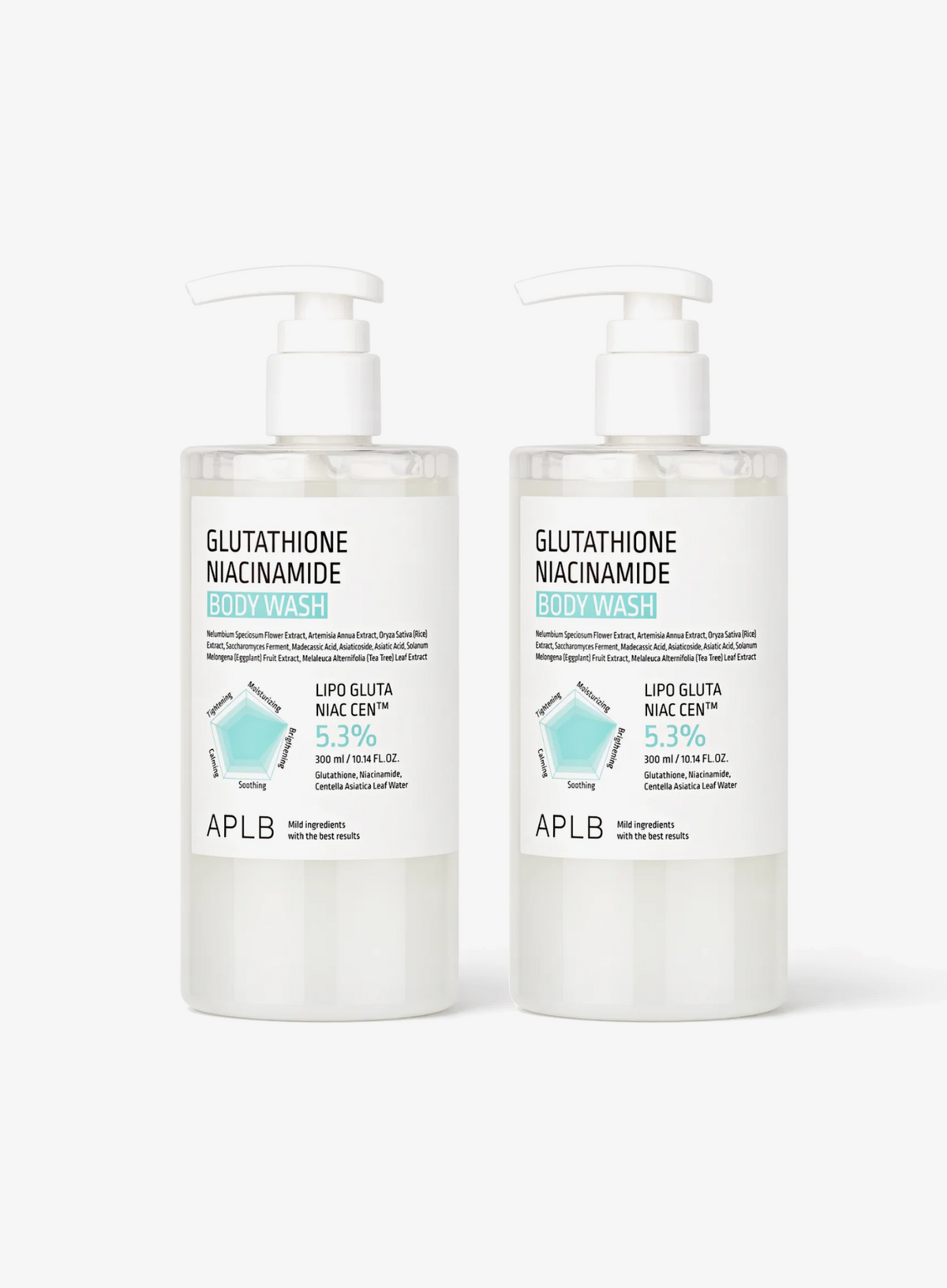 Glutathione Niacinamide Body Wash Duo Set (300ml*2ea)