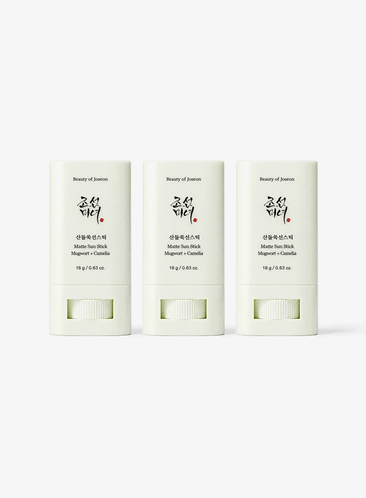 Matte Sun Stick : Mugwort + Camelia Trio Set (18g*3ea)