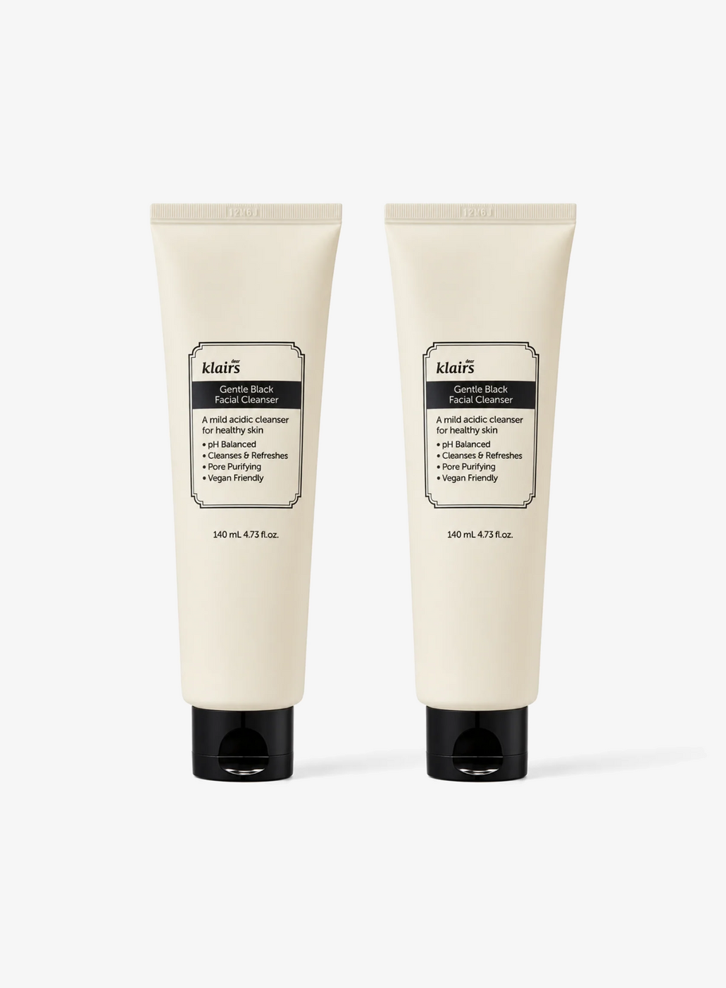 Gentle Black Facial Cleanser Duo Set (140ml*2ea)