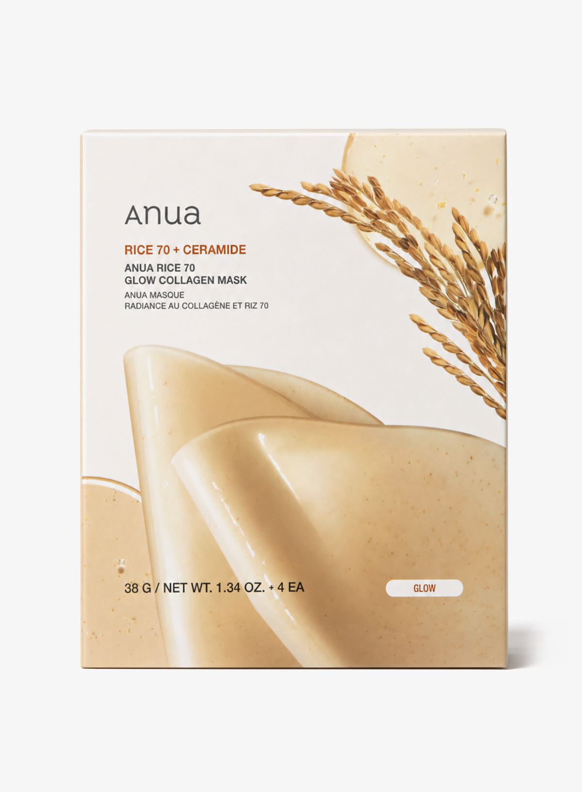 Rice 70 Glow Collagen Mask (38g/4ea)