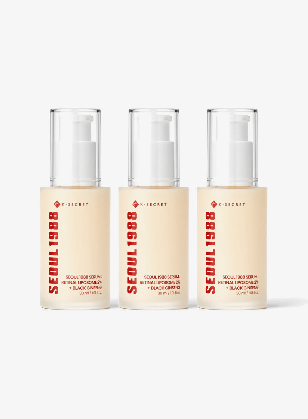 SEOUL 1988 Retinal Liposome 2% + Black Ginseng Serum Trio Set (30ml*3ea)