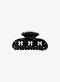 Black Ribbon Jewel Hair Pin IL530